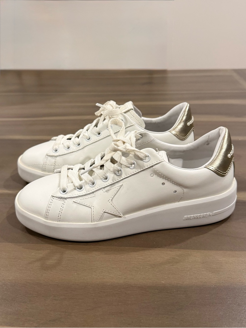 Golden Goose PureStar White Leather Sneakers